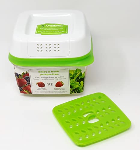 Fresh Produce Saver 591ml Storage Container - Green & White - 3 Piece Set