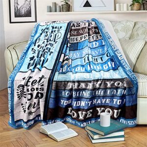 Sixftop Best Bonus Dad Blanket Gifts from Daughter Son in Law Step Dad Fathers Day Birthday Gifts | to Bonus Dad Gifts | Christmas Bday Presents for Father in Law Throw Blanket 50” X 60"