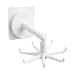 colcolo 7 claw storage 60 degree rotation hangers for living room, office umbrella cabinet, white