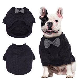 idomik dog sweater ugly christmas sweater, cozy turtleneck knitted pet sweaters soft thermal knitwear pullover boys girls classic warm winter pet outfit apparel shirts clothes for small medium doggies