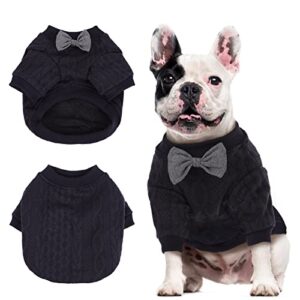 IDOMIK Dog Sweater Ugly Christmas Sweater, Cozy Turtleneck Knitted Pet Sweaters Soft Thermal Knitwear Pullover Boys Girls Classic Warm Winter Pet Outfit Apparel Shirts Clothes for Small Medium Doggies