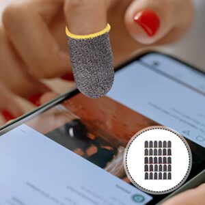 Hemobllo Accessories Finger Sleeve Gaming Finger Sleeve Touchscreen Sleeve: 30pcs Anti- Sweat Breathable Finger Cover for Mobile Phone Games Thumb Sleeves Finger Sleeves