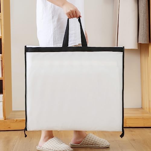 WSNIJFU Dress Garment Bag with Zip 1PC Foldable Waterproof Dustproof Wedding Evening Dress Covers Protector Bag for Wardrobe Storage and Travel (24x71 inch)