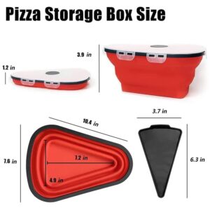 Pizza Storage Container Collapsible Leftover Pizza Box Pack with 5 Triangle Pizza Serving Trays Pizza Slice Containers Expandable Silicone to Save Space and microwave, Dishwasher (Red)" But it is listed as "quskay 10Pcs Plastic Water Bottle (1000L)