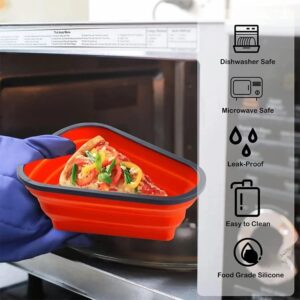 Pizza Storage Container Collapsible Leftover Pizza Box Pack with 5 Triangle Pizza Serving Trays Pizza Slice Containers Expandable Silicone to Save Space and microwave, Dishwasher (Red)" But it is listed as "quskay 10Pcs Plastic Water Bottle (1000L)