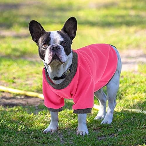 IDOMIK Dog Hoodies Pullover Casual Sweatshirt Soft Winter Coat for Small Dogs,Pet Clothes Cotton Hooded Shirt with Sleeves,Puppy Pajama Onesie Jumpsuit Warm Outfits Costume Cold Weather Jacket Apparel