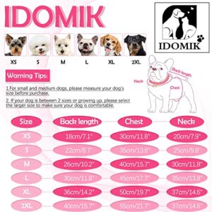 IDOMIK Dog Hoodie Fleece Puppy Clothes Warm Sweater, Kitten Pet Sweatshirt Doggie Soft Winter Pullover Coat Apparel, Christmas Outfit Dog Costume Hooded Clothes Coat Winter Sweater for Small Dogs Cats