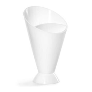 Ebiz 1 Cone 2 in 1 Potato Chip Cone with Sauce Chip Dish