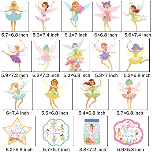 20Pcs Fairy Hanging Swirls Fairy Hanging Decoration for Birthday Party for Girls Fairy Birthday Party Supplies Fairy Baby Shower Decorations Wedding Bridal Shower Supplies