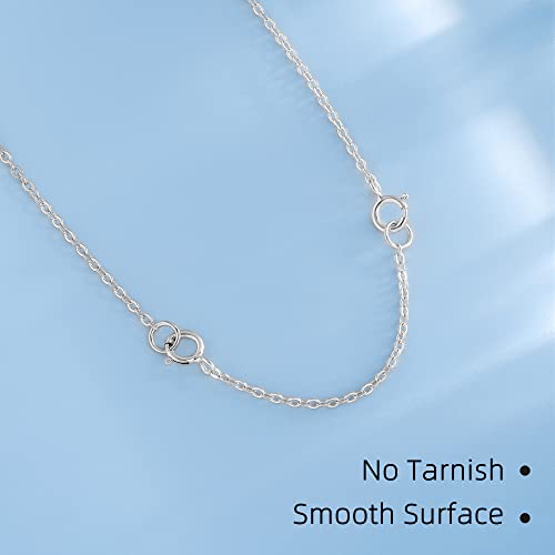 925 Sterling Silver Necklace Extender Sterling Silver Necklace Chain Extenders for Necklaces 2", 4", 6" Inches