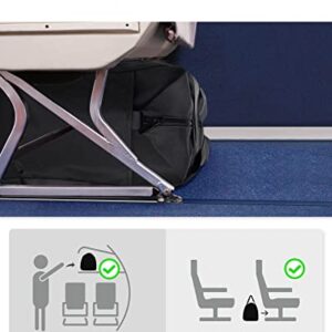 Foldable Duffle Bag, BAGSMART 29L Tote Travel Bag Gym Sports Bag for Women, Carry On Luggage Weekender Overnight Bag for Travel Essentials(Black)