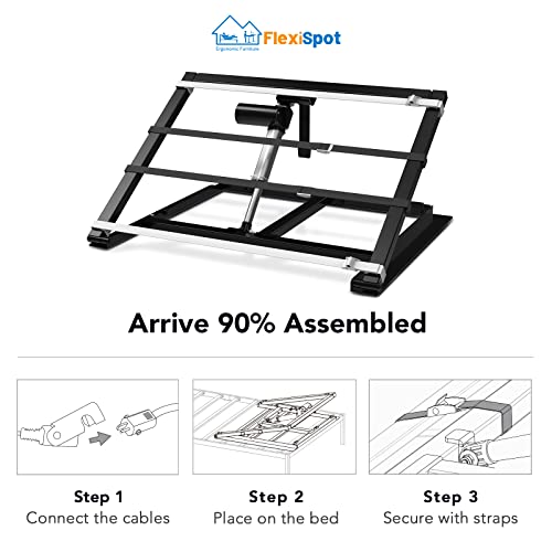 FLEXISPOT S1, Foldable Adjustable Bed Frame Base Twin XL, Bed Recliner, 3-Step Assembly, Whisper Quiet Durable Motor, Sturdy Frame, Best Gift for Family…