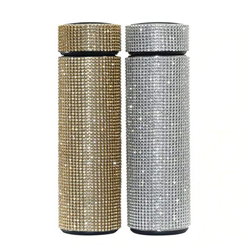 Wolf Cups Plastic Diamond Stainless Bottle Smart 500ml Steel Water Creative Thermo display Bottle Glass&Bottle