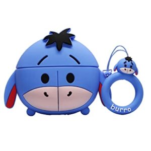 Adorable Case for Apple AirPods Pro Anime Cartoon Cute Kawaii Protective Case Anti-Fall Headphone Case Cover (Cute Donkey)