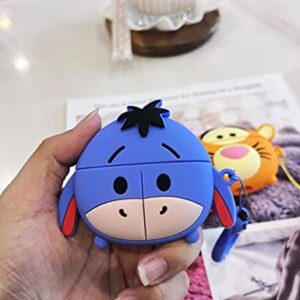 Adorable Case for Apple AirPods Pro Anime Cartoon Cute Kawaii Protective Case Anti-Fall Headphone Case Cover (Cute Donkey)