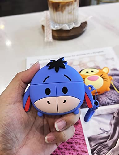 Adorable Case for Apple AirPods Pro Anime Cartoon Cute Kawaii Protective Case Anti-Fall Headphone Case Cover (Cute Donkey)