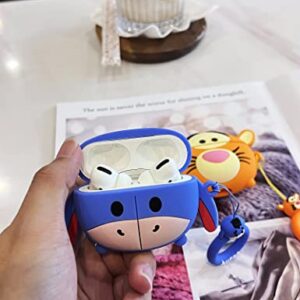 Adorable Case for Apple AirPods Pro Anime Cartoon Cute Kawaii Protective Case Anti-Fall Headphone Case Cover (Cute Donkey)