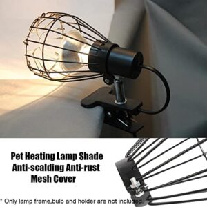 EYHLKM Heating Lampshade for Pet Incubator Reptile Heater Guard Lamp Shade Bulb Cage Protector (Color : As Shown, Size : 10 * 14cm)