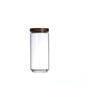 myyem storage tank glass sealed tank kitchen grain storage tank snack dry fruit tank 90 * 200（930ml）