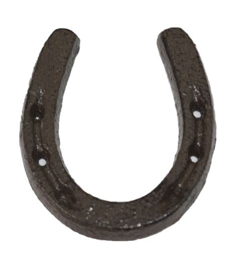 Midwest Craft House Small CAST Iron Horseshoes • Crafts Home DÉCOR, Horseshoe/Horse Shoe, Small Tiny NIKNAK - Pack of 10, 3 1/4" X 3" Rustic Color