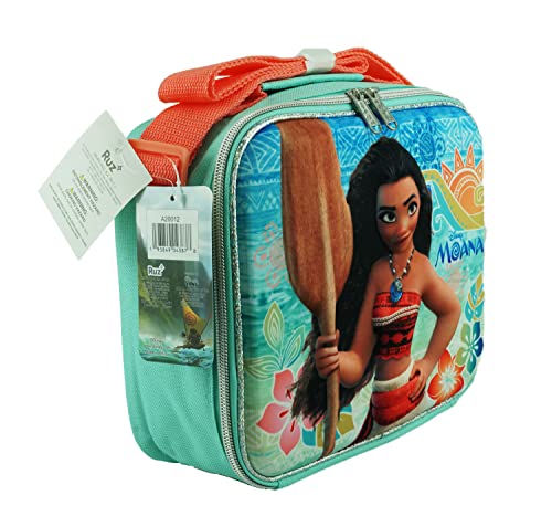 Ruz Disney Moana 3-D EVA Molded Insulated Lunch Box with Adjustable Shoulder Strap