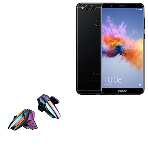 BoxWave Gaming Gear Compatible with Honor 7X (Gaming Gear by BoxWave) - Touchscreen QuickTrigger, Trigger Buttons Quick Gaming Mobile FPS for Honor 7X - Jet Black