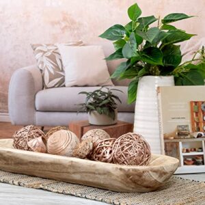 Natural Tones Vase & Bowl Fillers Decorative Balls | Home Decor (Copper Rose)