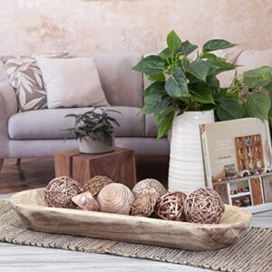 Natural Tones Vase & Bowl Fillers Decorative Balls | Home Decor (Copper Rose)