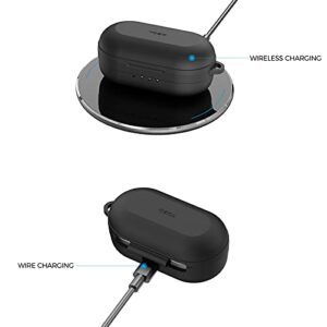 TOZO NC9 Hybrid Active Noise Cancelling Wireless Earbuds Black & TOZO NC9 Protective Silicone Case Black