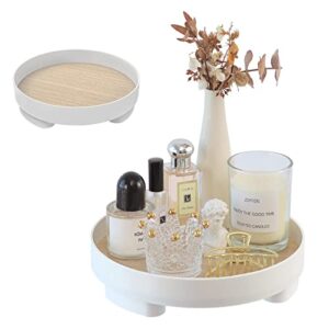 round tray, makeup perfume dresser vanity organizer multipurpose trays for home storage and decor.