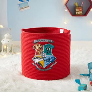 Idea Nuova Harry Potter Hogwarts Rope Storage Organizer Bin, 15" H x 14" W