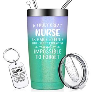 doearte nurse gifts - a truly great nurse is hard to find - nurse appreciation gifts - nurse week, nurse day, graduation, christmas gifts for women - 20oz nurse tumbler