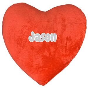 Personalized Get Well Soon Heart Pillow - Send a Custom Feel Better Message to Cheer Someone up Wrapping + Shipping, Fast Processing Time Red, 31.5 * 25.5 * 8.1cm / 12.4 x 10.1 x 3.2 inches