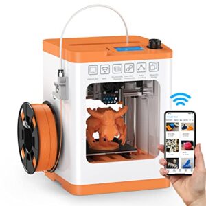 WEEFUN Newest TINA2 S 3D Printer, Ultra Silent Mainboard Mini 3D Printer with Heatable PEI Platform, WiFi Fast Print, Auto Bed Leveling DIY 3D Printers with Resume Printing, Fully Open Source