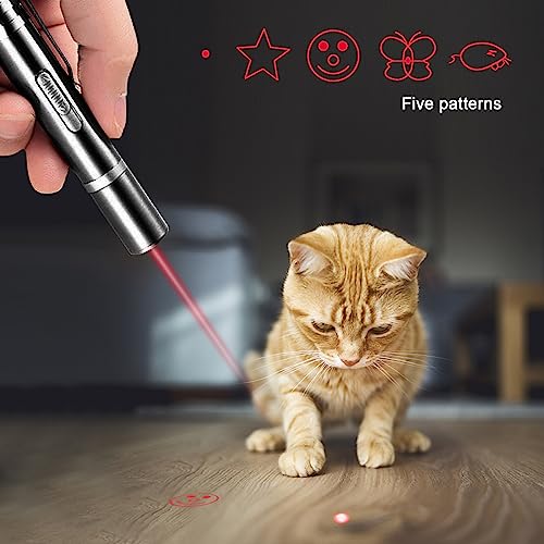 Bunny Rabbits Pointer Toy,Guinea Laser Pointer,7 Adjustable Patterns Laser,Cat Toy Pointer for Indoor, 5 Switchable Patterns,Red Light Hamsters Rats Pointer Toy,USB Charging Pointer Toy