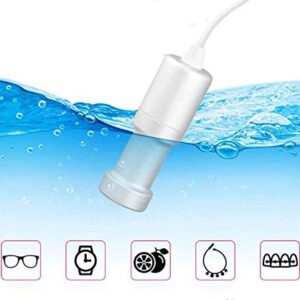 Portable Household Ultrasonic Cleaner PRO, Professional Mini Immersible Ultrasonic Cleaning Machine, Jewelry Cleaner for Cleaning Fruit, Glasses, Vegetable, Dentures, Jewelry, Underwear, Tableware