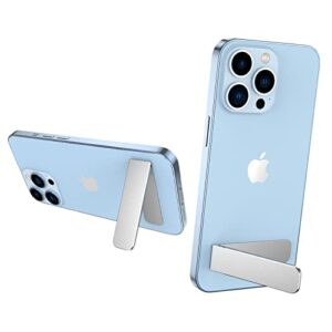 MOMOSI Ultra-Thin Phone Kickstand Attachment Multi-Angle Aluminum Kickstand (Adjustable Angle) Compatible with iPhone 14/14 Plus/14 Pro/14 Pro Max iPhone 13/12 Samsung Galaxy S22/S21 iPad Blue