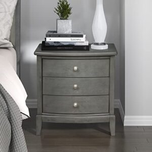 lexicon baylor 3-drawer nightstand, gray