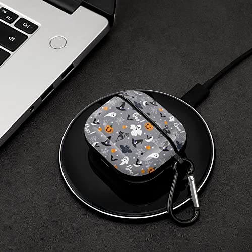 Halloween Pattern AirPods 3 Case Cover Gifts with Keychain, Shock Absorption Soft Cover AirPods 3 Earphone Protective Case for Men Women