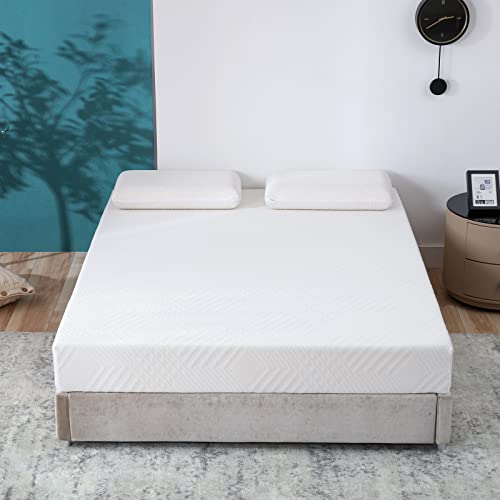 EGO Mattress Inch Green Tea Memory Foam Mattress Twin, CertiPUR-US Certified, Cooling Gel Bed Mattress, Fiberglass Free Bed in a Box, Twin mattresses for Kids, Bunk Bed, Trundle, Daybed