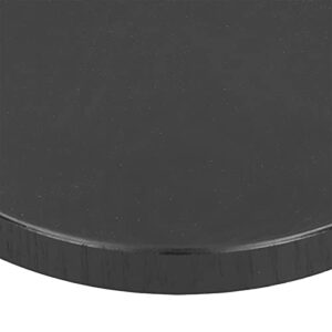 Round Wooden Food Fruit Serving Tray,Round Wooden Tray, Non Slip Wooden Plate Tea Food Service Plate for Home Kitchen Hotel Use, Black, 24cm 27cm 30cm (30cm)