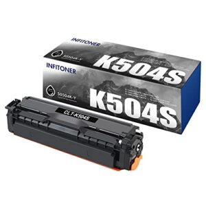 clt-k504s toner cartridge compatible replacement for samsung clt-k504s for samsung xpress c1860fw c1810w sl-c1860fw sl-c1810w clx-4195fw clp-415nw printer (black, 1-pack)