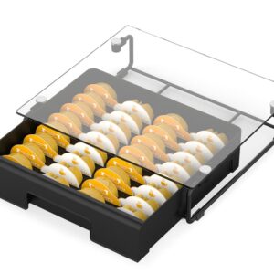 EVERIE Cocktail Capsules Storage Holder Drawer Organizer Compatible with Bartesian Cocktail Pods, Capacity of 36