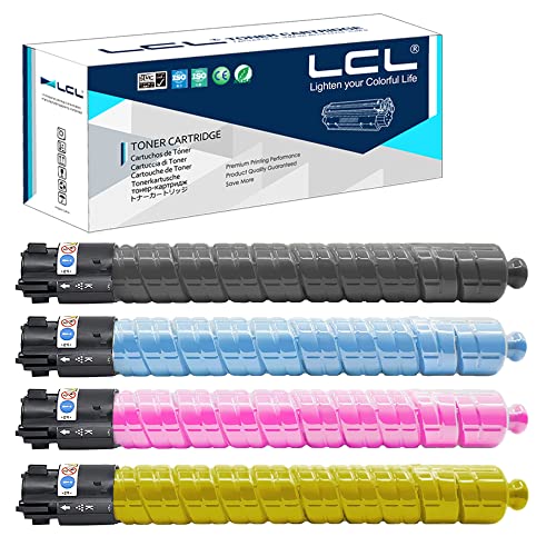 LCL Compatible Toner Cartridge Replacement for Ricoh IM C300 C400 842378 842379 842380 842381 IMC300F IMC400F IMC400SF (4-Pack Black, Cyan, Magenta, Yellow)