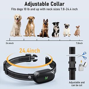 Dog Training Collar - 2 Dogs Shock Collar for Large Dog with Remote 1600ft, 3 Training Modes, Rechargeable IPX7 Waterproof Electric Dog Collar for Small Medium Large Dogs