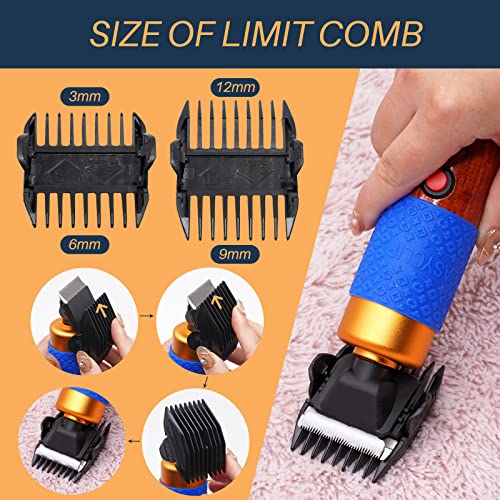 PAULOZYN Carpet Trimmer Tufting Rug Clippers Kits Carpet Carving with Shearing Guide Electric Speed Adjustable Low Noise for Clean Handmade Rug Keep Tufted Rug Surface Uniform, 200W