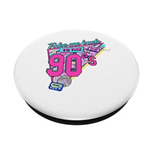 Retro 90s Take Me Back To The 1990s Cassette Made In The 90s PopSockets Swappable PopGrip