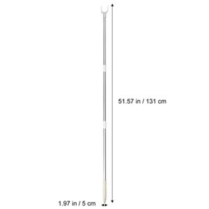 DOITOOL Long Reach Closet Pole with Hook for Reaching, Telescoping Closet Pole Extending Closet Hook Pole, Adjustable Long Reach Stick for Closet, Ceiling, Shelf ( 37.73 inch )