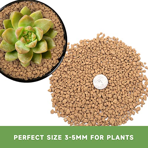 NOHOBE 2.5lb Hard Akadama Bonsai Soil 1/8-1/4 inch Small Grain for Cactus, Succulents, Bonsai Plants Soil Amendment, Prevent Over Water, Provides Optimal Water Retention, Fast Drainage