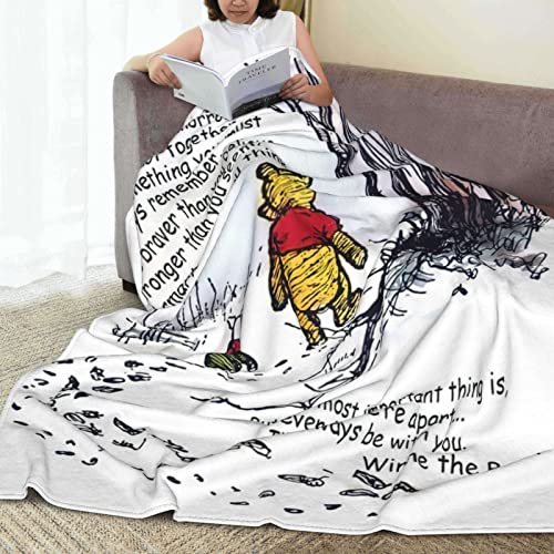 Cartoon Blanket Flannel Fleece Throw Blankets Super Soft Cozy Warm Plush Bedding for Sofa Living Room Bedroom (Color 3, 50X40Inch)